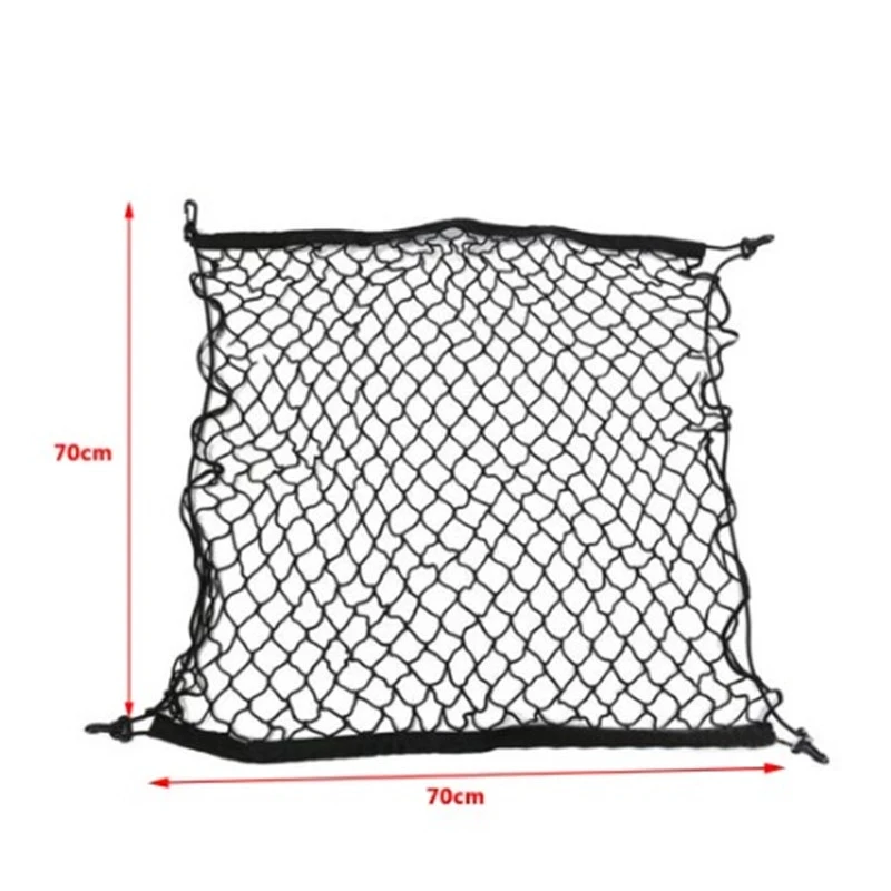 Car Trunk Luggage for BYD Atto 3 2021 2022 2023 Cargo Organiser Elastic Mesh Storage Net Holder Pocket Hooks Back Accessories