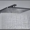 Hot and Cold Digital Shower Set Faucet Bathroom Shower System Black Gold Shower Faucet Square Shower Head  Bath Shower System 5