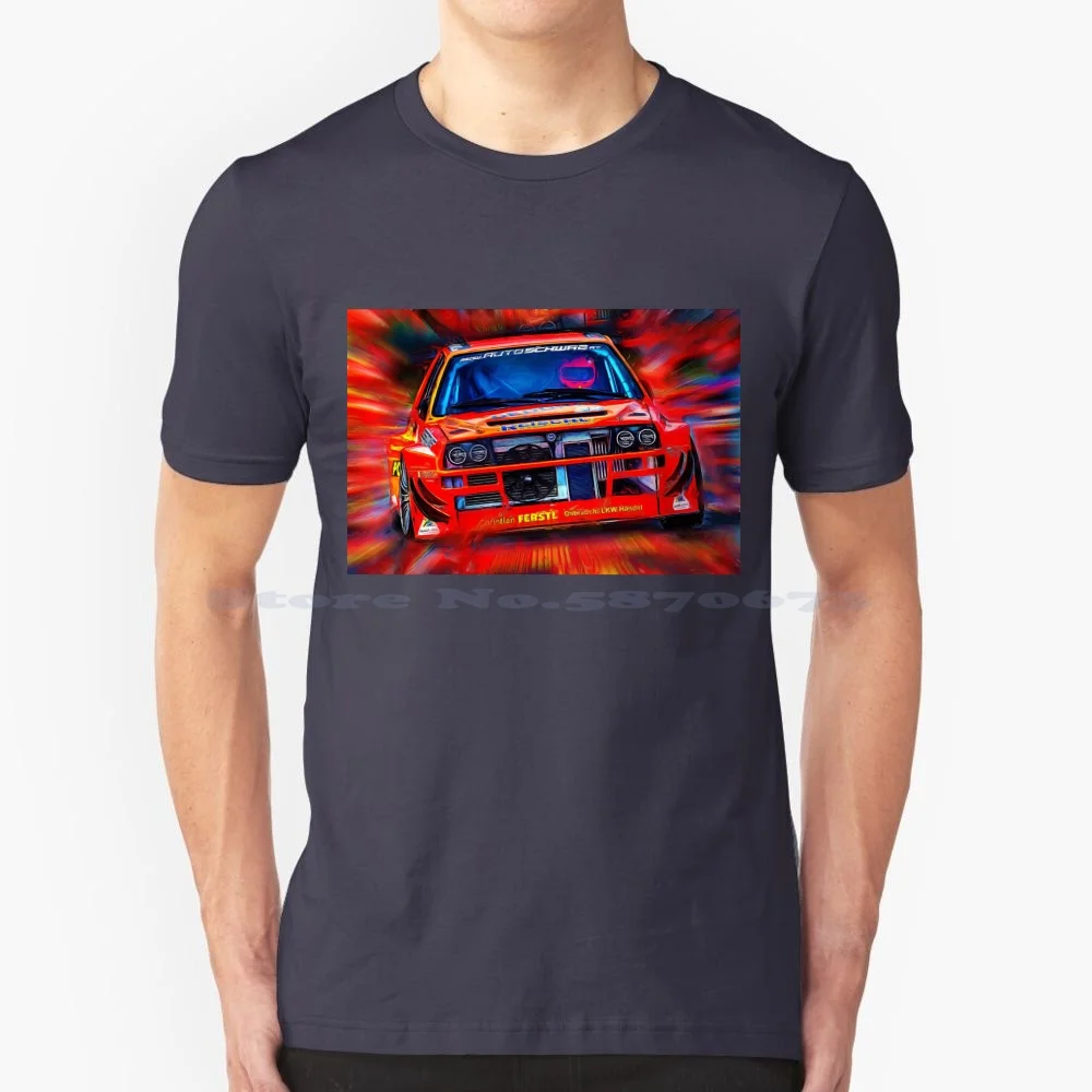 Lancia Delta Integra T Shirt 100% Cotone Tee Lancia Fulvia Lancia Beta Racong Motorsport