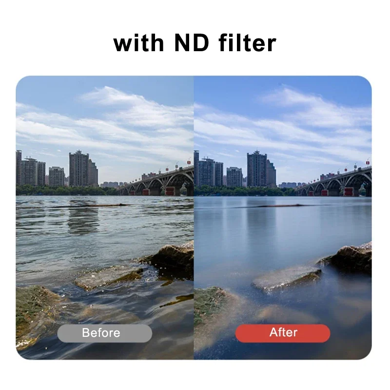 Lightdow 67mm Mobile Phone Lens Metal Filter Holder Filter Holder with Cold Shoe for ND8 CPL White Soft UV Star Filter 5