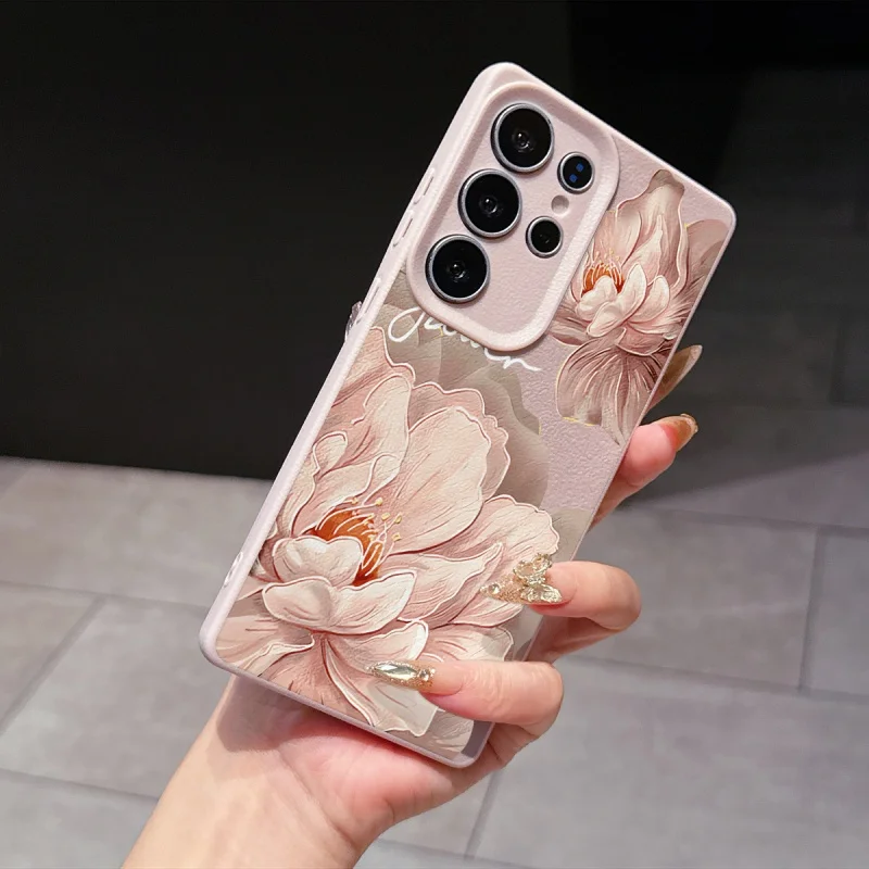 Trendy Floral Peony Phone Case Cover
