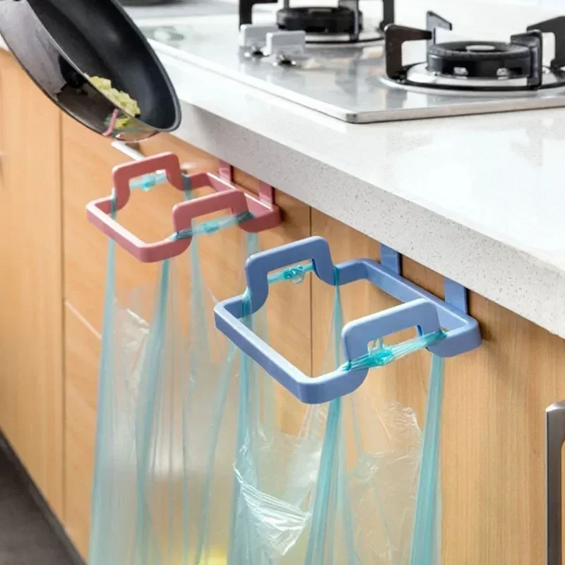 Hanging Trash Bag Rack Garbage Bag Rack Rubbish Storage Holder Kitchen Gadgets Portable Cabinet Trash