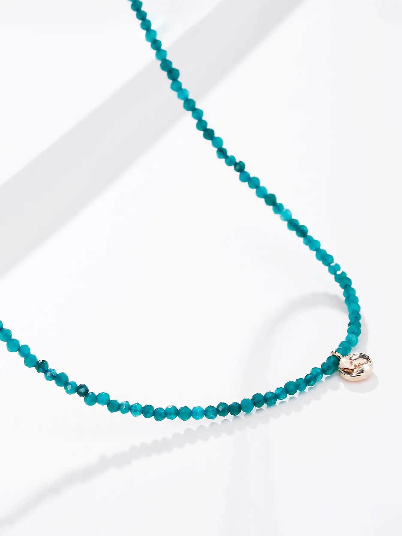 Green Nature Stone Women Fashion Necklace 1pcs