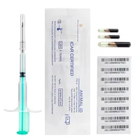 134.2KHz 1pcs Reusable Animal ID Chip Syringes + 100pcs 15 Bit Glass Microchips FDX-B ISO11784/85 Eco-friendly For Dog Cat 2
