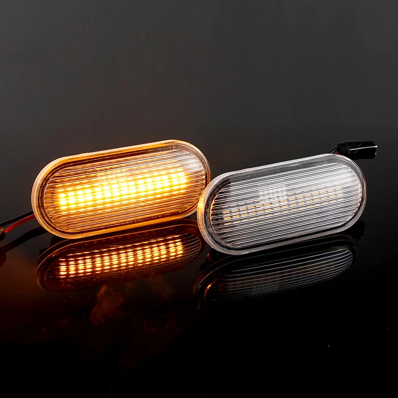 2PCS For VW Transporter T5/Multivan Caravelle Amarok Bora Golf3/4 Lupo Vento Dynamic LED Side Marker Signal Light Indicator Lamp