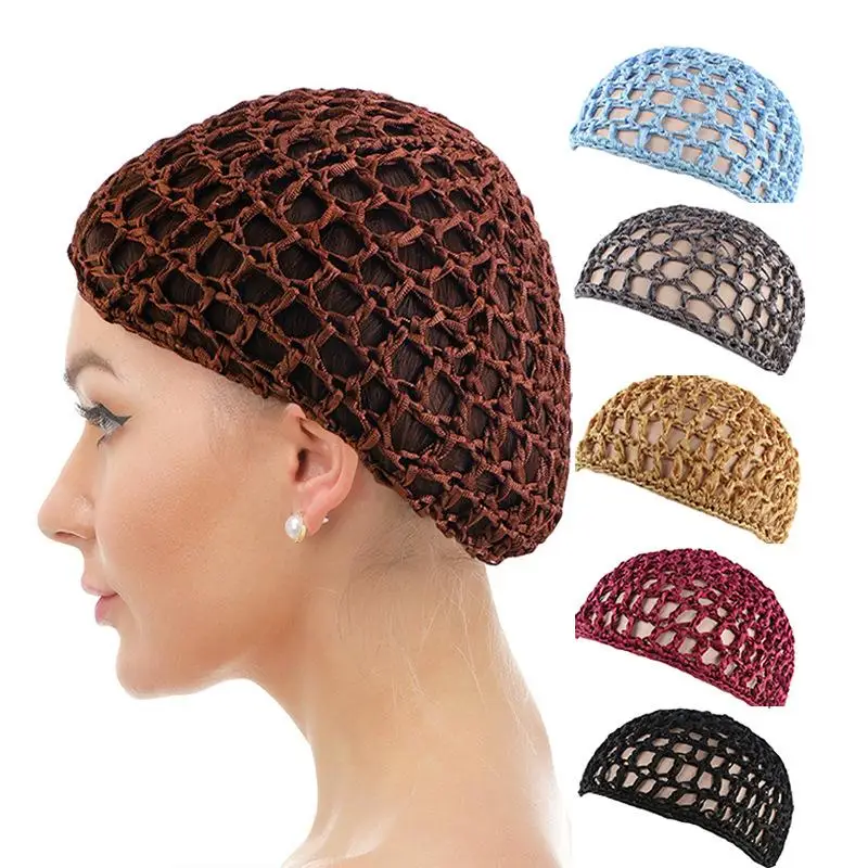 Hollow Mesh Crochet Hair Net Woven Hair Cap Bonnet Night Cap Sleep Cap For Women Wig Head Cover Accessories For Sleeping 5 S13fd4818791742158ab2b3b907eba5d56