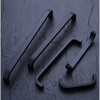 4/6/8/10/12 นิ้วอลูมิเนียมห้องครัวประตูตู้ตรงดึงลูกบิดเฟอร์นิเจอร์ฮาร์ดแวร์ 6