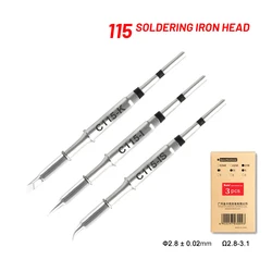 Kaisi 115 Soldering Iron Tips Lead Free Integrated Heating Core Compatible Sugon Aifen I2C Soldering Station