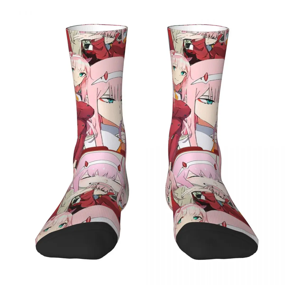 Zero Two Tribute Pattern Adult Socks,Unisex socks,men Socks women Socks autumn winter women cotton socks two bars retro long tube socks designer socks ins japanese women socks harajuku sports socks