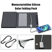 Panneau solaire pliable 600W, chargeur de téléphone solaire d'urgence 600W, panneau pliable étanche avec USB 5V pour occultes et extérieur 5