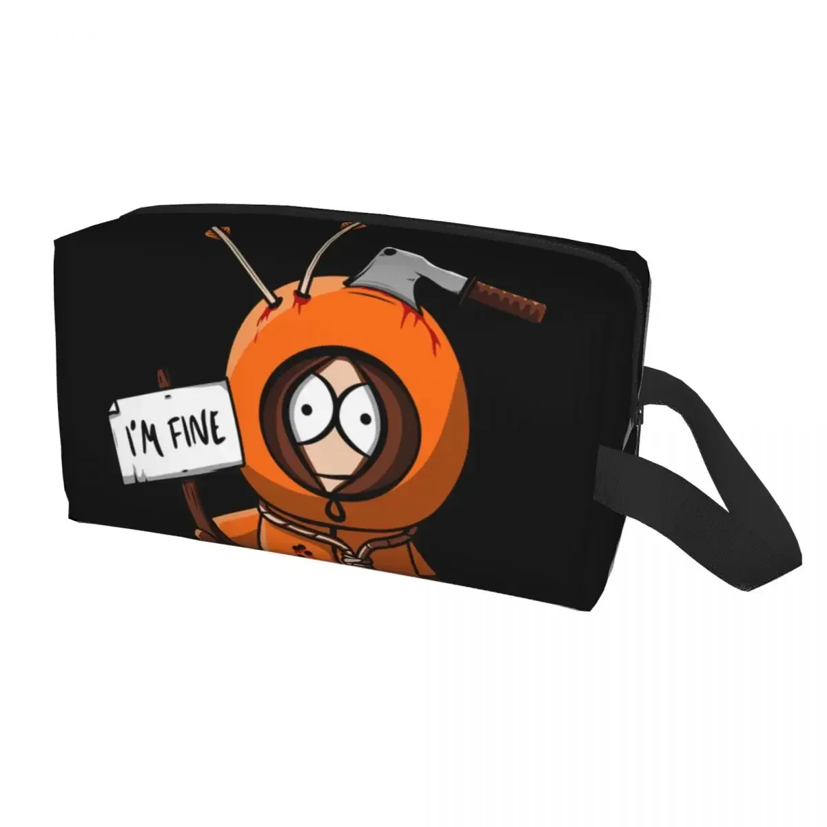 Custom Cartoon Anime SouthPark Toiletry Bag Women Eric Cartman Cosmetic Makeup Organizer Lady Beauty Storage Dopp Kit Case 3