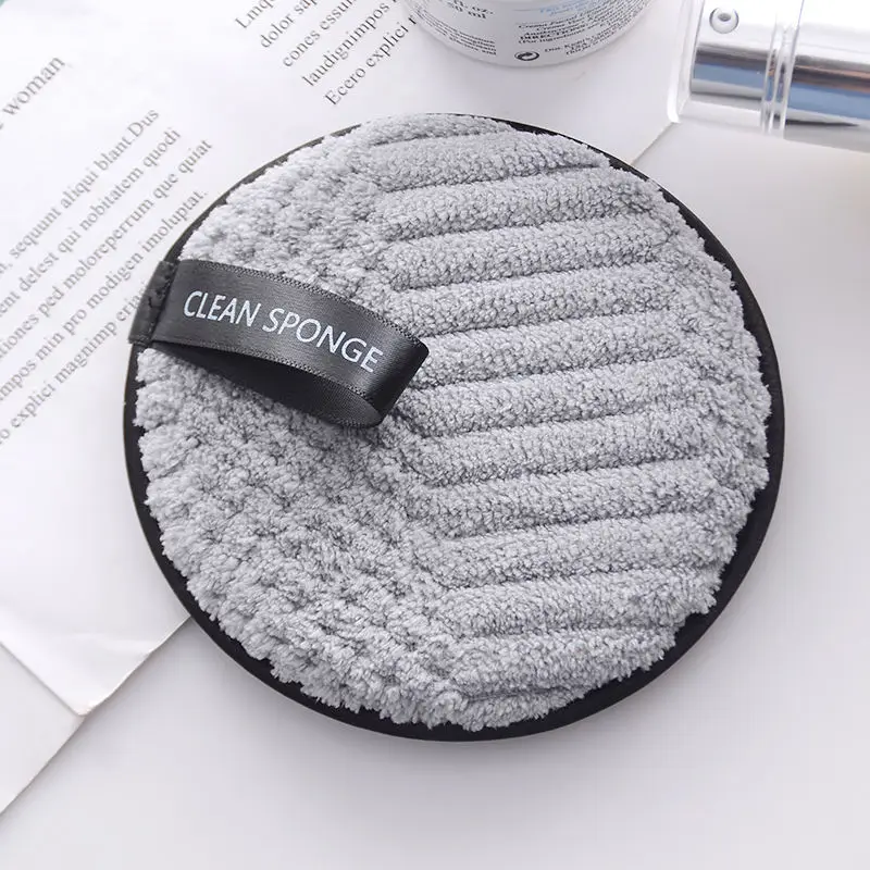50PCS Customized LOGO LOGO Microfiber Makeup Remover Pads Reusable Face Skin Care Cloths Makeup Remover Face Cleaning 5