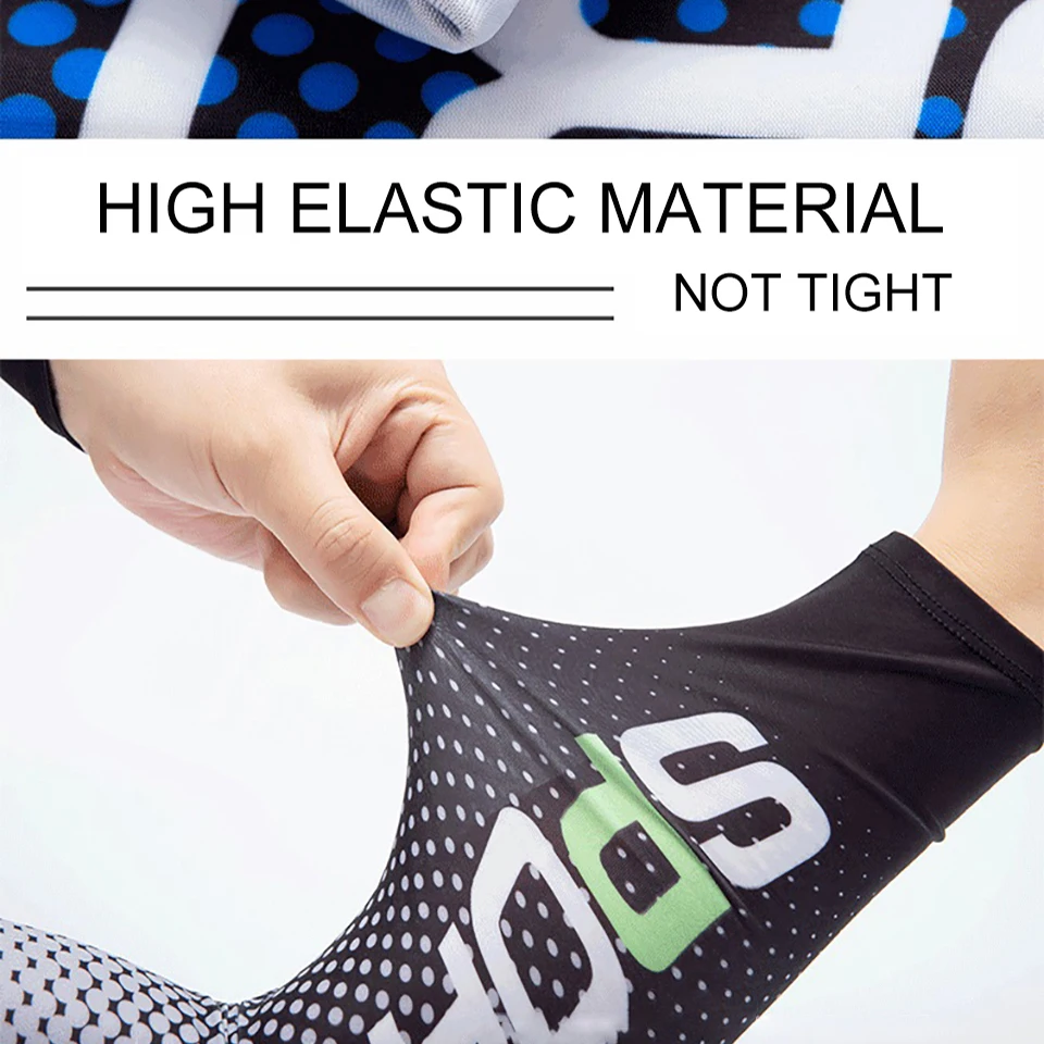 GTUBIKE New Ice Silk Sleeves UV Sunscreen Summer Cooling Anti Slip Armsleeves for Men and Women Outdoor Sports Cycling Sleeves