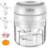100/300mL Mini Electric Garlic Chopper USB Charging Ginger Masher Machine Sturdy Durable Chili Vegetable Crusher Kitchen Tool 1