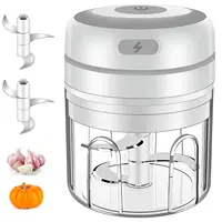 100/300mL Mini Electric Garlic Chopper USB Charging Ginger Masher Machine Sturdy Durable Chili Vegetable Crusher Kitchen Tool 1