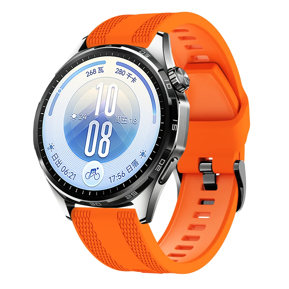 Premium 22mm Silicone Watch Strap - Versatile Fit for Various Garmin Models