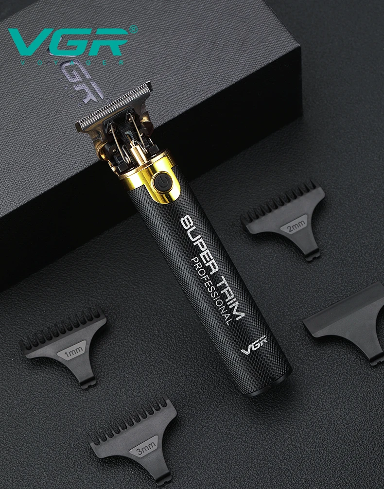 VGR V-082 T-blade Zero Hair Cutting Machine Rechargeable Hair Clipper Professional Electric Trimmer Cordless for Men hair trimmer hair clipper