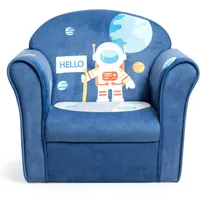 Kids Couch, Children's Sofa Armrest Chair with Pattern, Toddler Furniture w/Sturdy Wood Construction, Preschool 1