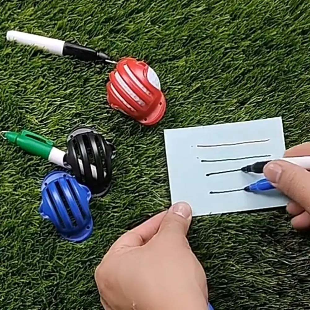 3Pcs Portable Golf Ball Marking Pen Equipment Golf Ball Line Pen Sturdy Comfortable to Hold Useful Durable