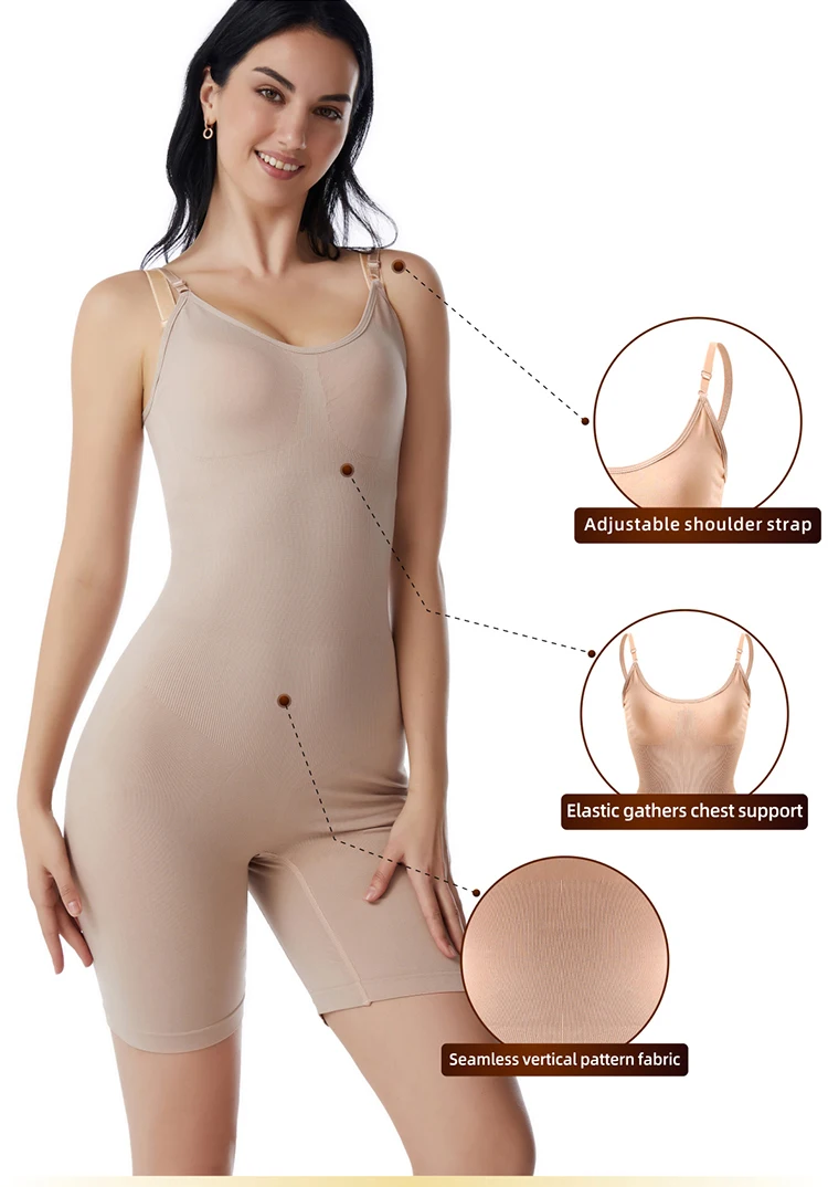 Frauen Colombianas Korsett Abnehmen Butt Lifter Full Body Shaper Nahtlose Body Kompression Öffnen Gabelung Push-Up Shapewear – Detail 8