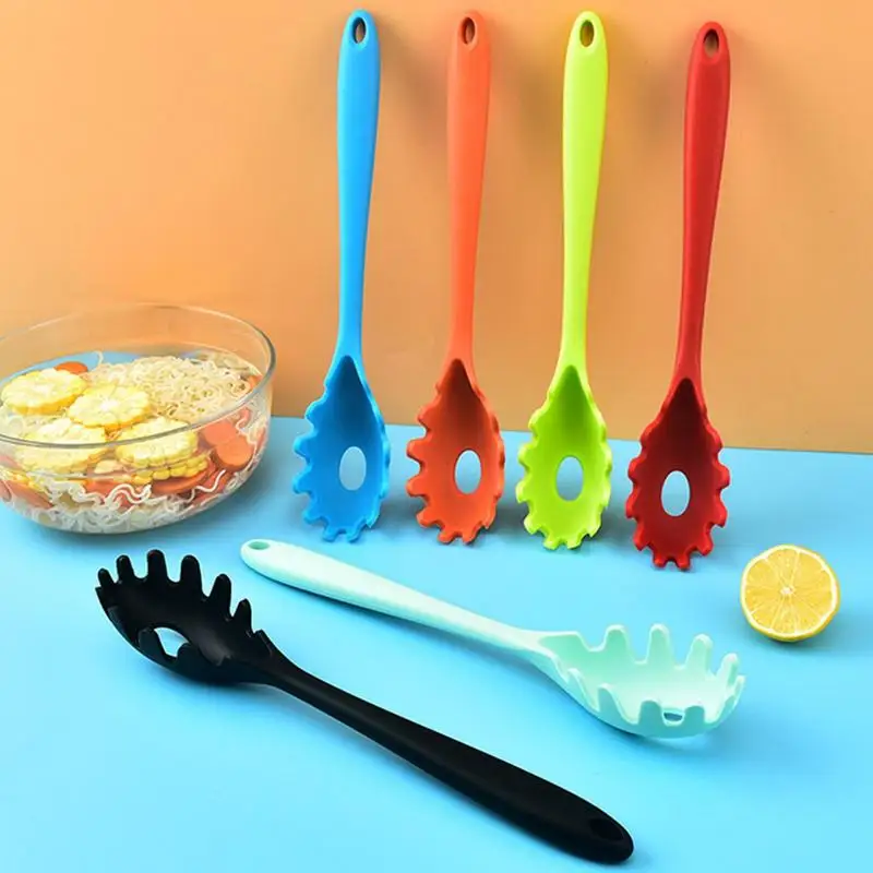 Spoon Spaghetti Pasta Noodle Claw Silicone Pasta Spoon Colander Spaghetti Server Fork Practical Tools Kitchen Accessories