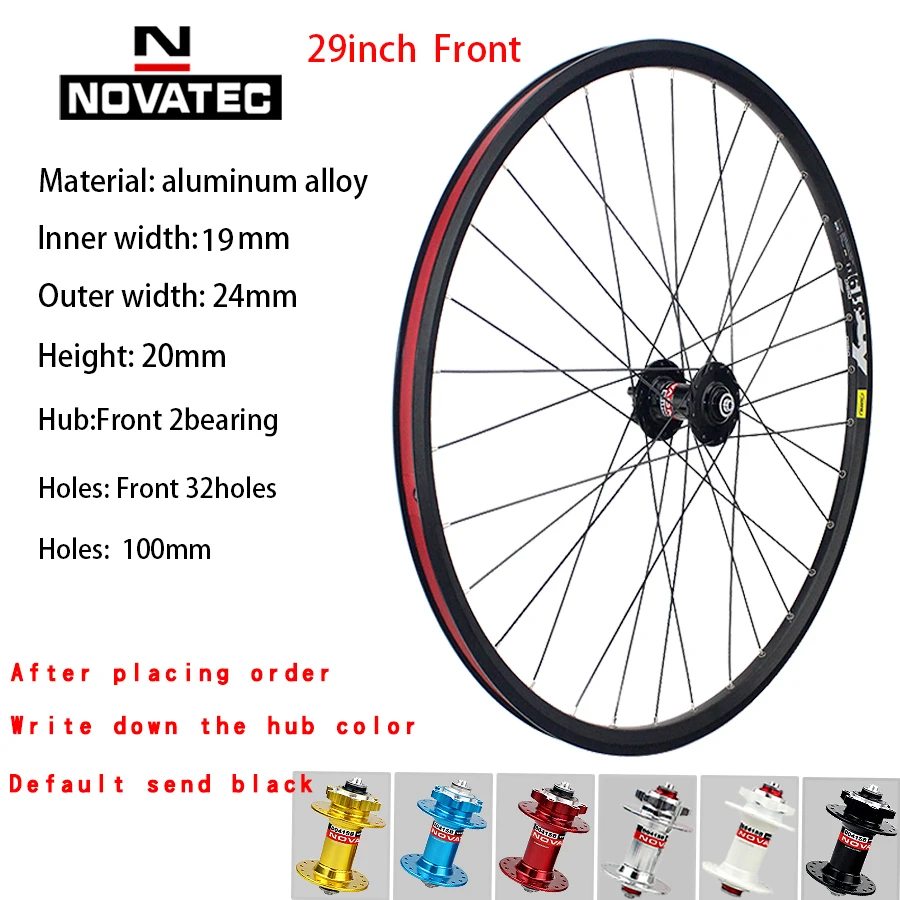 Novatec アルミニウムホイールセット Novatec-自転車ホイールセット,アルミニウム合金,4つの