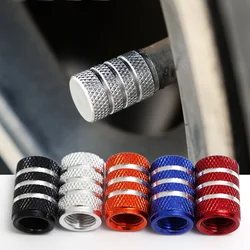 Tire Valve Caps Aluminum Alloy Nipple Caps Tyre Rim Stem Covers Airdust Waterproof for Automobiles Motorcycles Trucks Bikes
