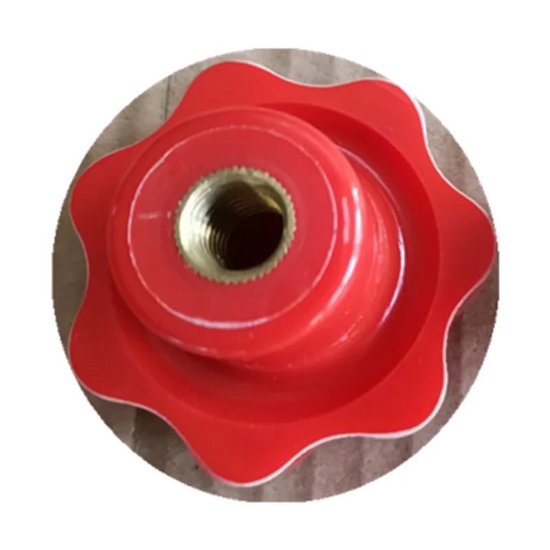 2pcs Red Star Handle Star Handle Knob Plum Blossom Rubber Head Hand