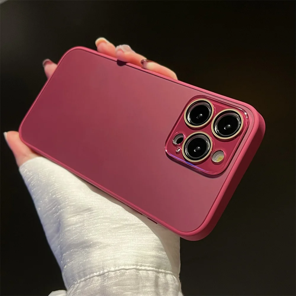 Luxury Matte Frosted Armor Case with Hybrid Defender Shockproof Protection