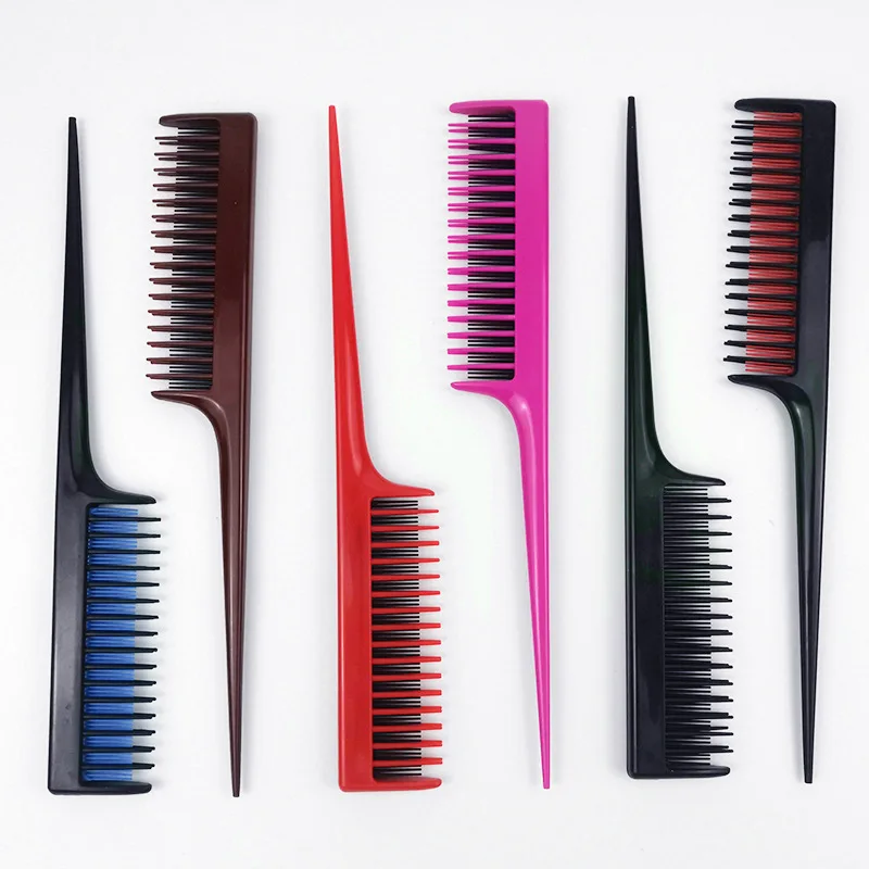 

tifcojewComb tip-tail comb inverted hair comb styling comb color highlight tip-tail comb anti-static hair-picking comb