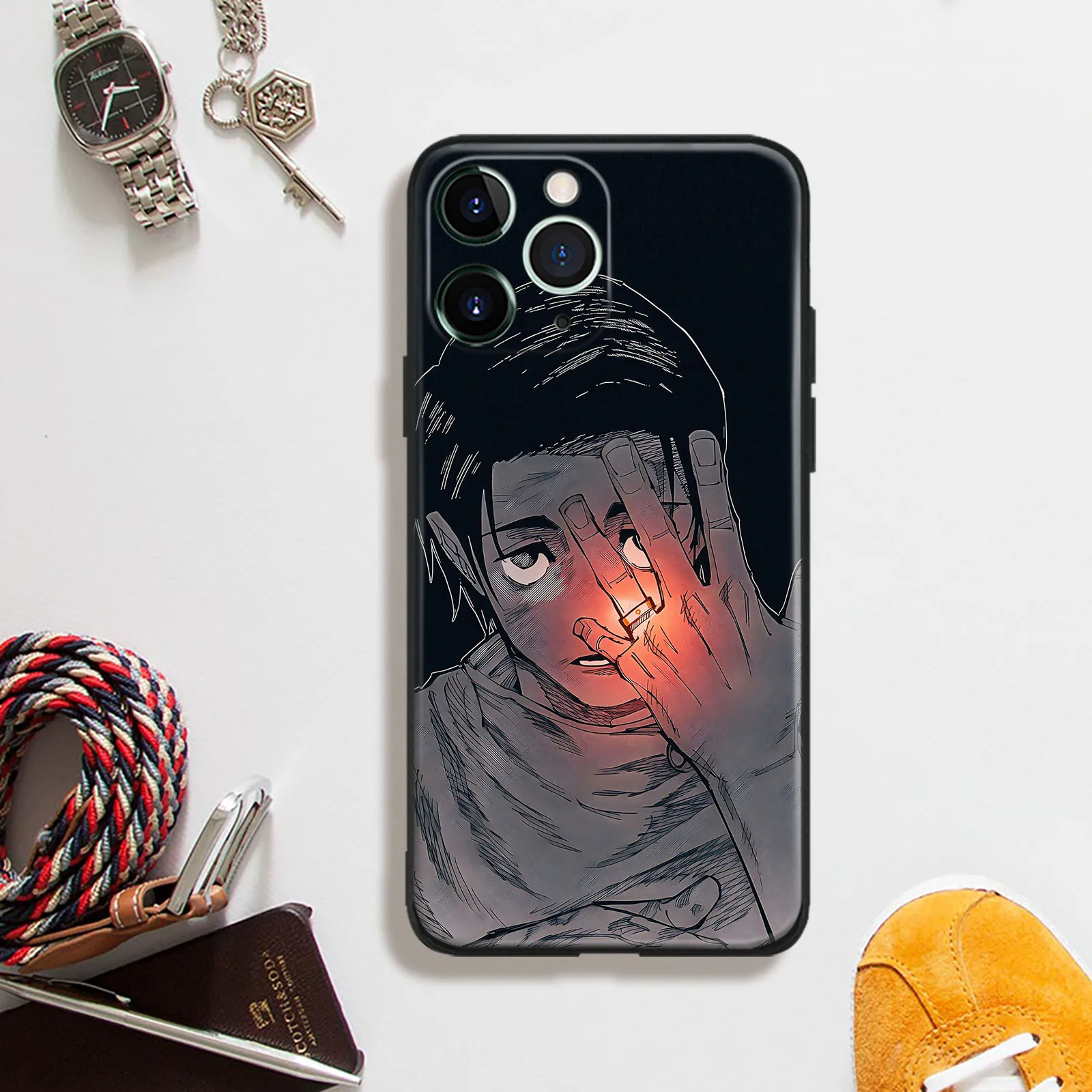 Yuta Okkotsu манга мягкий силиконовый стеклянный чехол для телефона IPhone Se3 7 8 14 15 Plus Xr X Xs 12 13 Mini 11 14 15 Pro Max