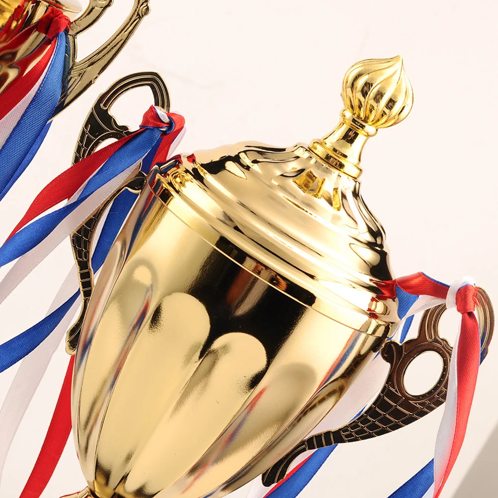 Award Trophies Metal Trophy Cups for Sports Tournaments Competitions Parties ( 39cm ) 1 pcs trophy cup for sports meeting competitions soccer winner team awards and competition parties favors gold metal