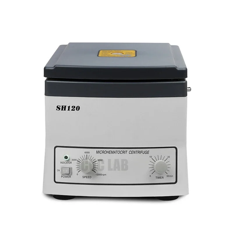 Laboratory School Tabletop Micro Haematocrit Blood Centrifuge Machine 13500xg with 24 Tubes Capillary Centrifuga SH120