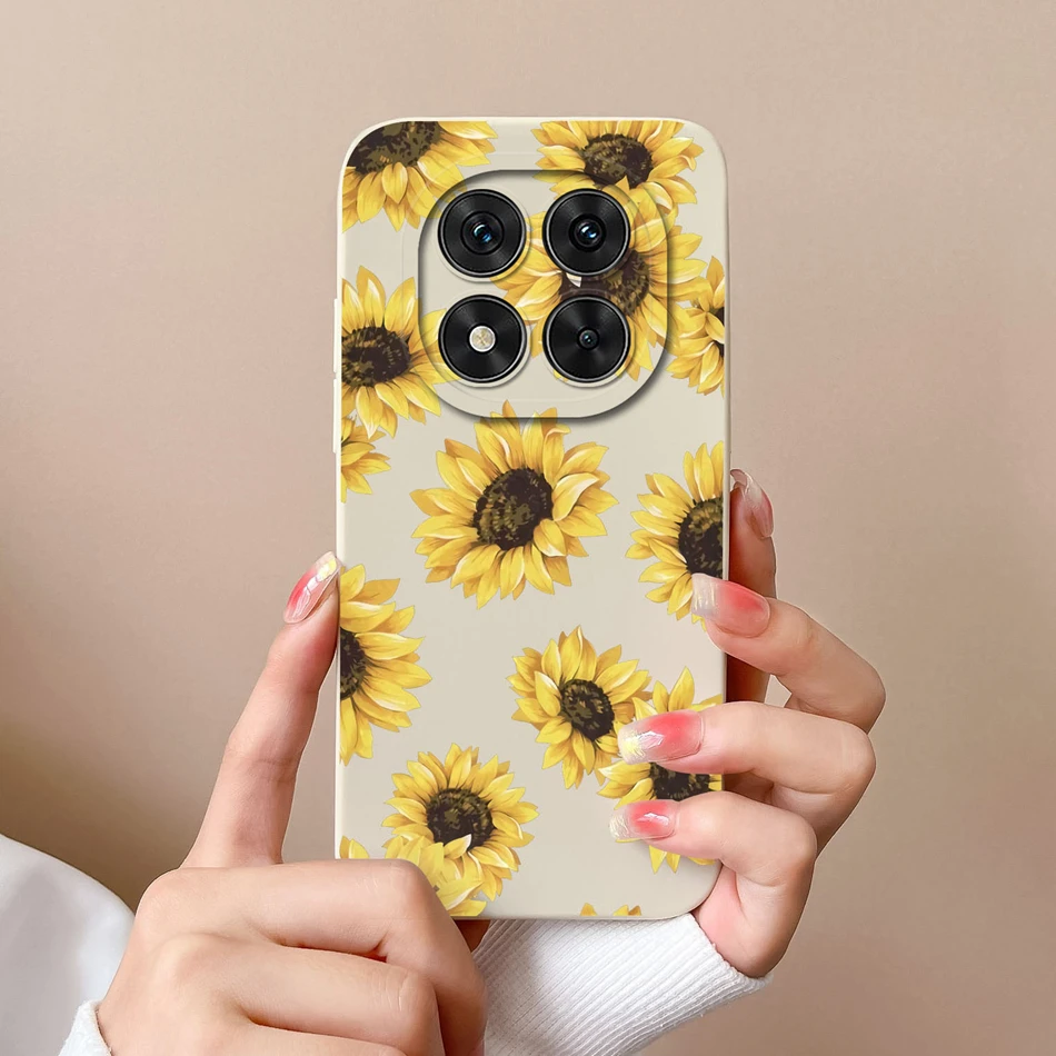 Floral Liquid Silicone Full Protection Phone Case - Elegant and Durable Cover