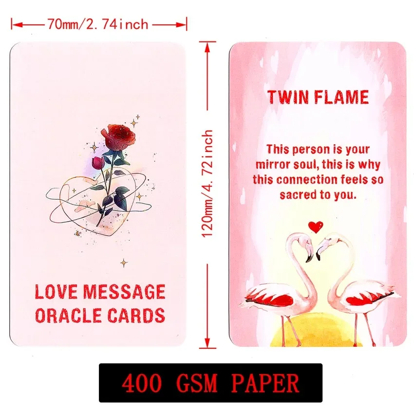 12x7 cm Love Messages Oracle Card Games No Manual 5