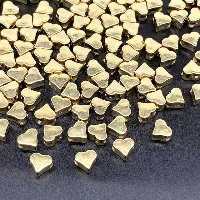 about 6mm Star Love Heart Gold Silver Color Loose Spacer CCB Acrylic Beads Jewelry Making Findings Charm Beads #ZZ04