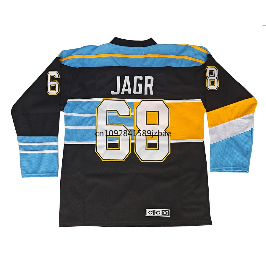 Ice Hockey Jerseys Jaromir Jagr Jersey American Pittsburgh Retro Ice Hockey Jerseys 66 Mario Lemieux Jersey All Stitched Sweater Us Mens Size M-3XL