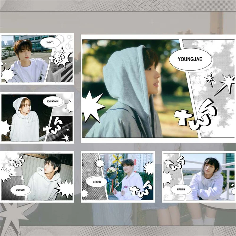 

2pcs Kpop TWS Poster Albums Sparkling Blue Self-adhesive SHINYU DOHOON YOUNGJAE HANJIN JIHOON KYUNGMIN Adhesive Wall Poster