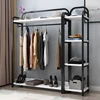 Store Display Hallway Clothes Rack Stand Hanger Wardrobe Saving Standing Clothes Rack Stand Perchero Ropa Furniture Living Room