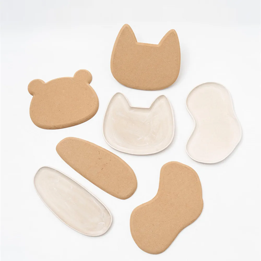 Ceramics Plate Forming Molds Pottery Tools Printing Blank Density Board Clay Handbuliding Prototyping Geometric DIY Modeling Sup