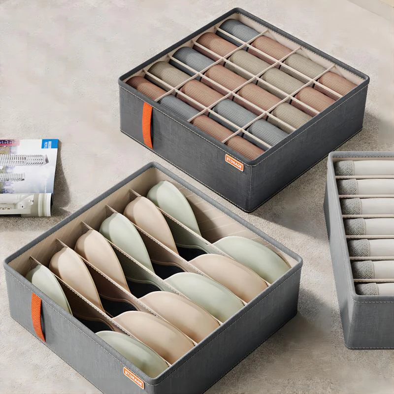 Underwear Storage Box Dark Grey Multifunctional