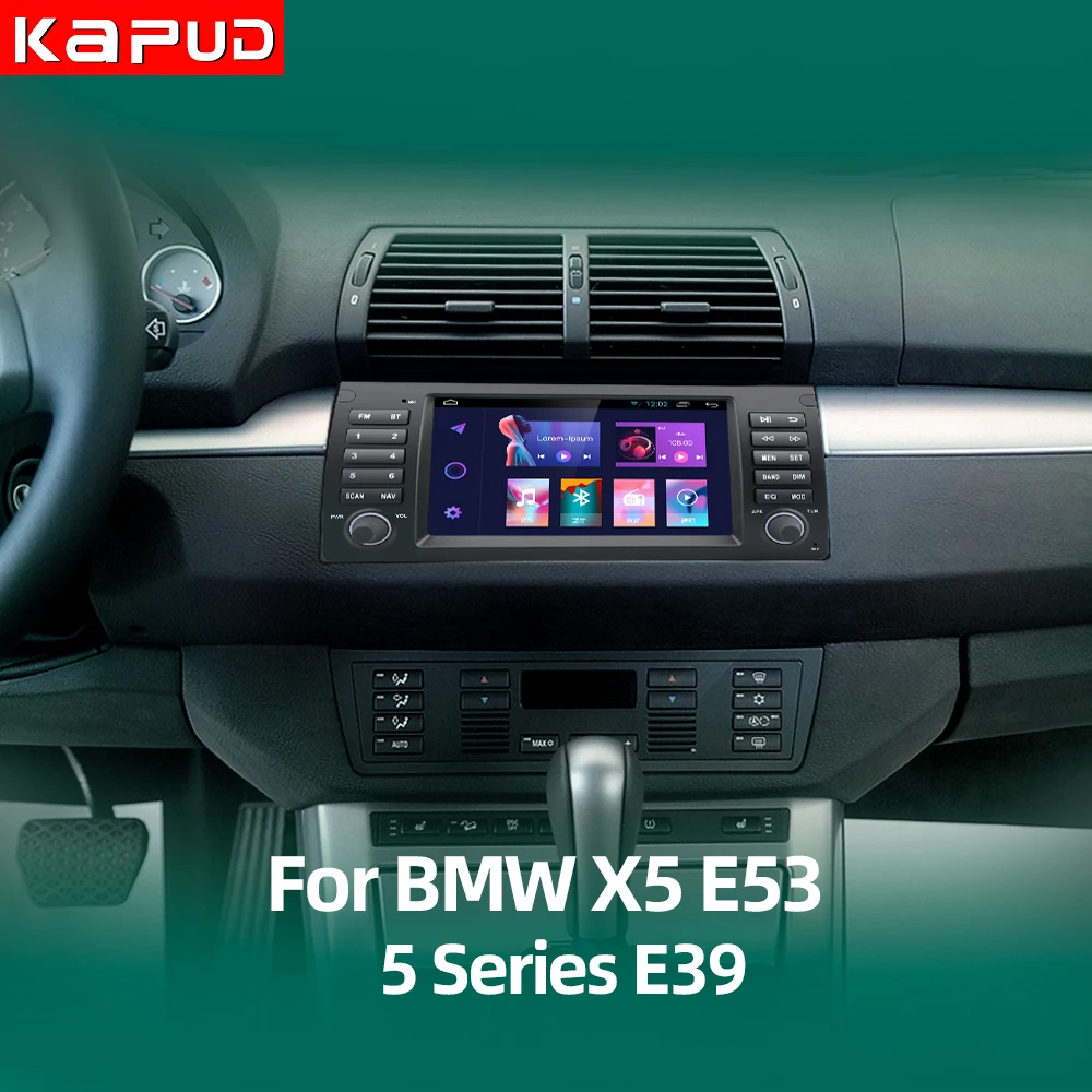 BMW 5 Series(E39)/M5(E39)/X5(E53) GPS Navigation Head Unit, BMW 5 Series ( E39)/M5 (E39)/X5 (E53) 1995-2007 Autoradio GPS Aftermarket Android Head  Unit Navigation Car Stereo