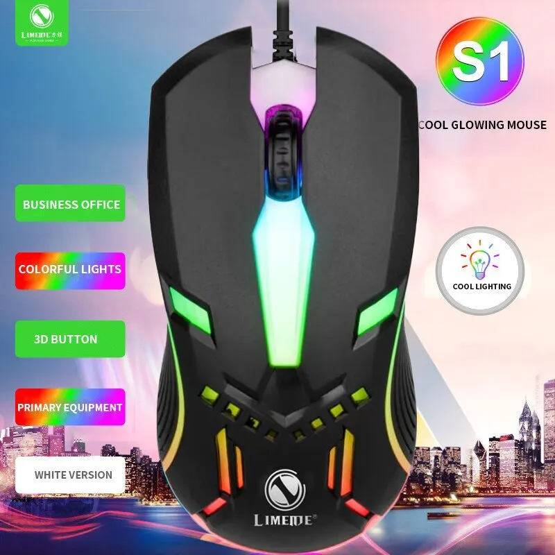 Wired Backlit USB Mouse Competitive Gaming Mouse Notebook Office Luminous