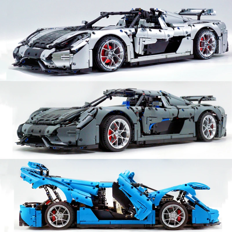 В наличии, MOC 30506, индивидуальная версия Regera, спортивный автомобиль, 4400 шт., высокотехнологичные гоночные строительные блоки, кирпичи, игрушка Koenigseg