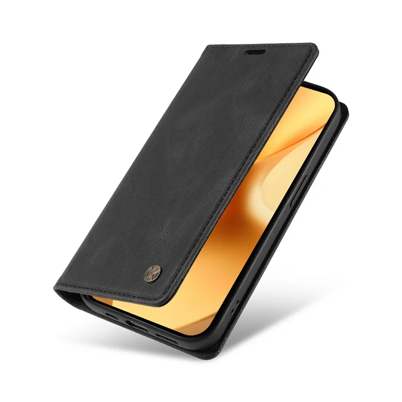 Leather Magnetic Flip Cover Wallet Case