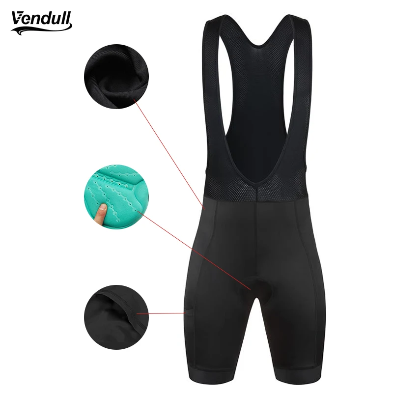 

VENDULL's 2024 Summer Men's Cycling Shorts Quick Dry Elastic and UV Resistant cycling Mountain Bike Riding shorts with pockets