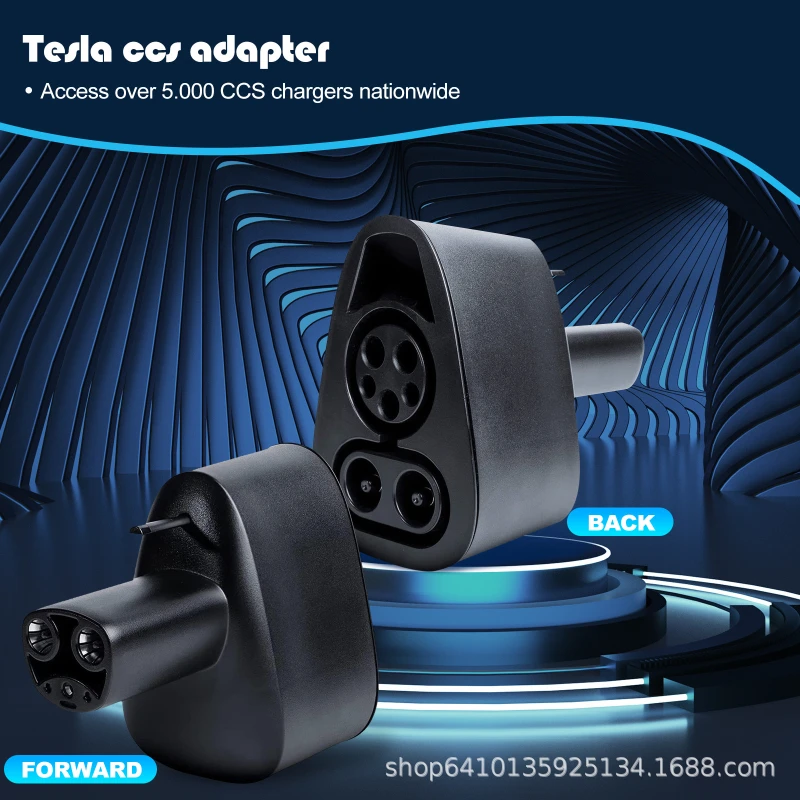 

CCS1 To Tesla Charger Adapter 250KW Electric Vehicle Convertor To Model Y S 3 X EV Charging Adapters CCS 1 Socket Accessori Auto