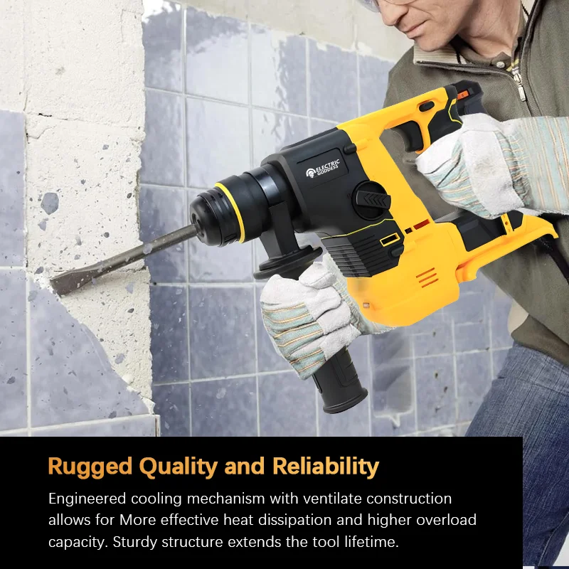 Electric Goddess Brushless Electric Breaker Hammer Drill Cordless Rechargeabl Multifunctionale Power Tool For Dewalt  Battery ﻿ 4