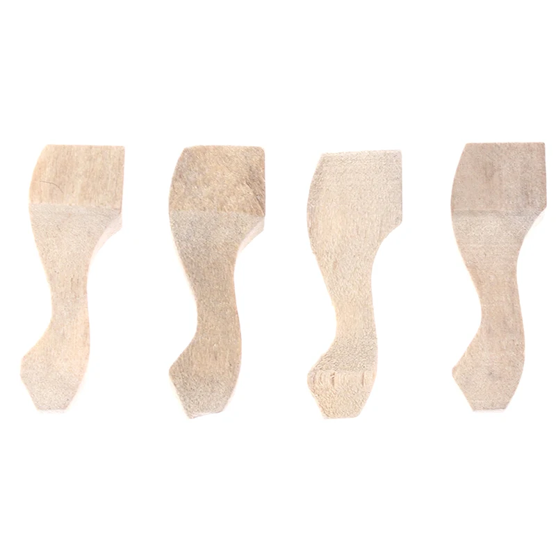 

4Pcs/Set 1:12 Scale Wooden Furniture Leg Chair Table Legs Miniature Furniture Cabinet Sofa Leg DIY Decoration For Dollhouse Toy