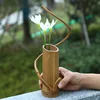 Japanese Creative Bamboo Tube Branch, Floral Shop Device, Home Room, Tea Table Decoration, Flower Arrangement, Garden Vase 5